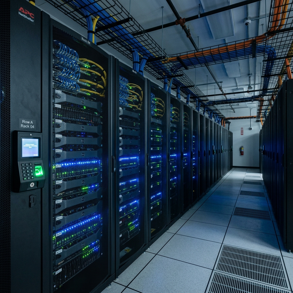AWS VPC Cloud Infrastructure Server Rack Mockup